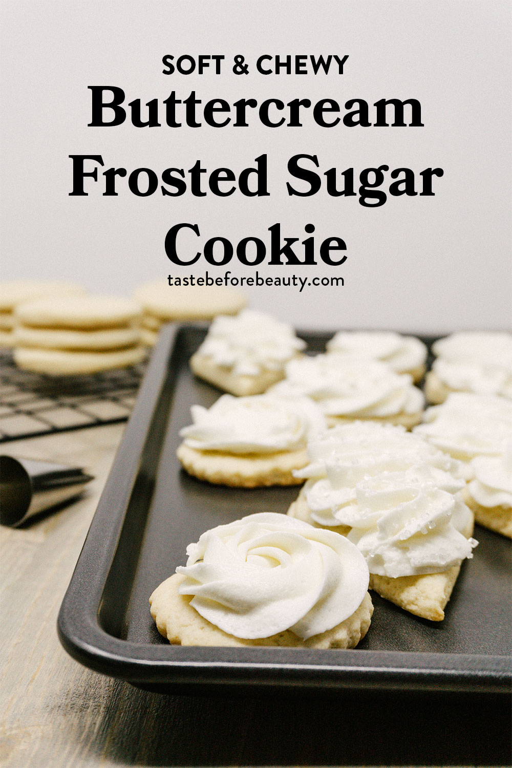taste before beauty frosted sugar cookie pinterest pin