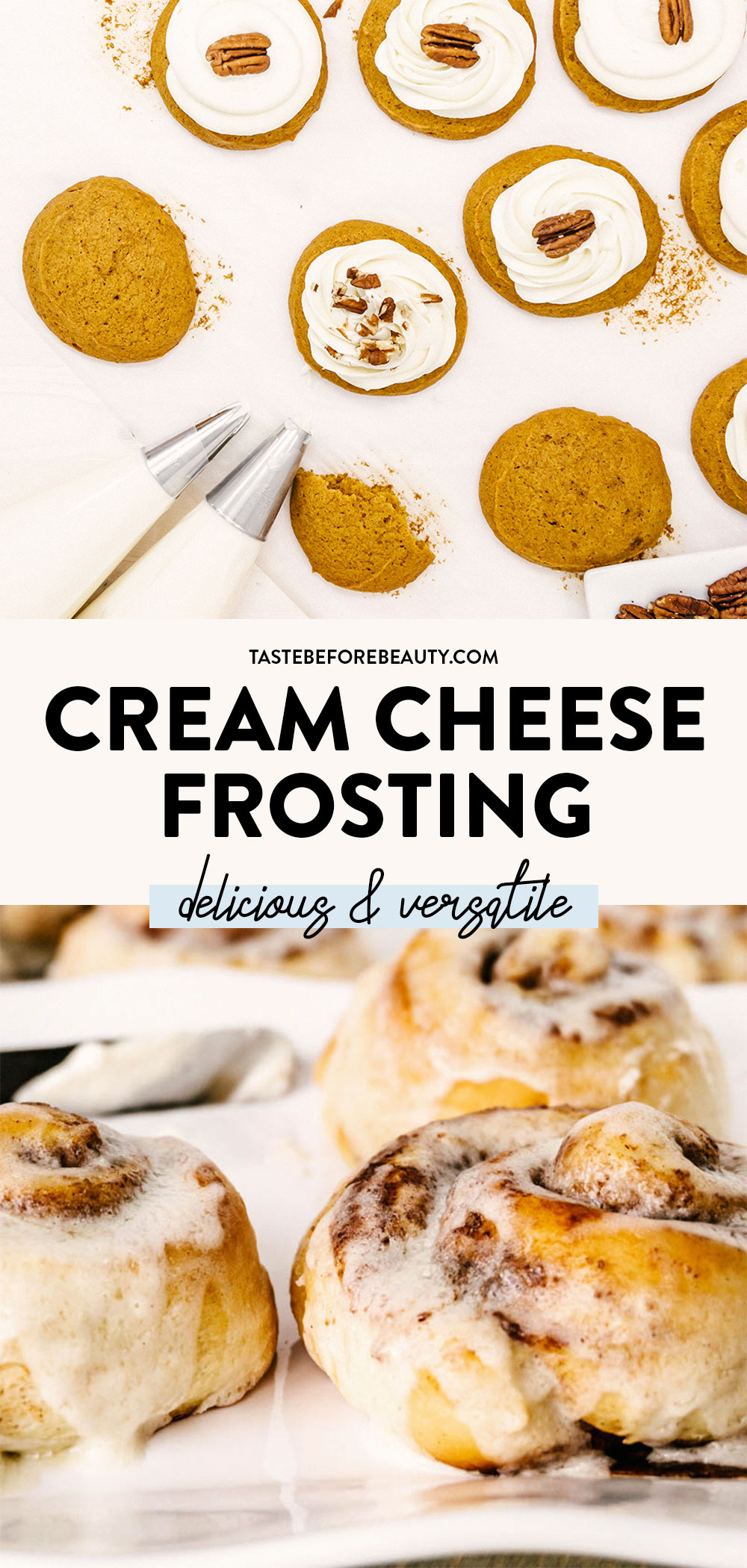 cream cheese frosting pinterest pin