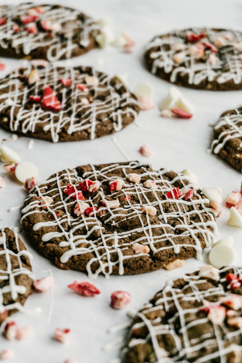 taste before beauty chocolate mint delight cookies layed out on table