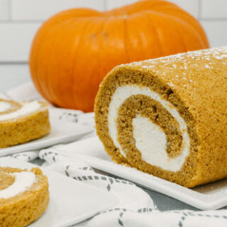 Pumpkin Roll with Cream Cheese Frosting