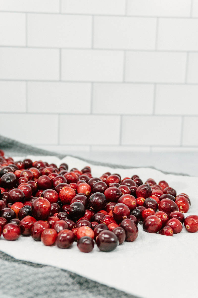 taste before beauty cranberries piled up on table