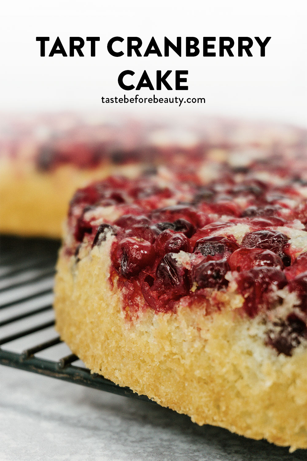 taste before beauty tart cranberry cakes on cooling wires unfrosted