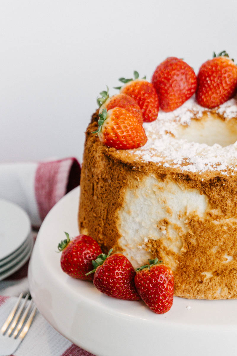 Easy Angel Food Cake in a Bundt Pan