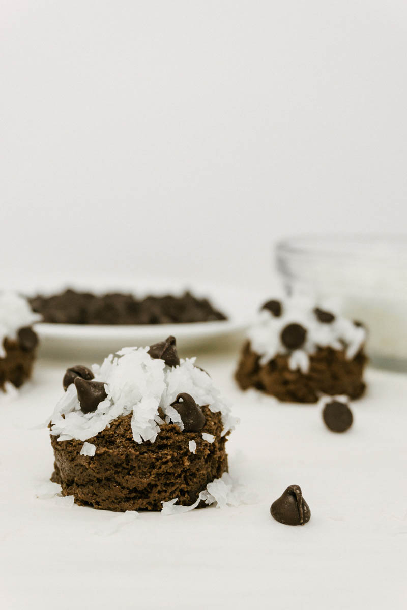 chocolate coconut cookie dough balls