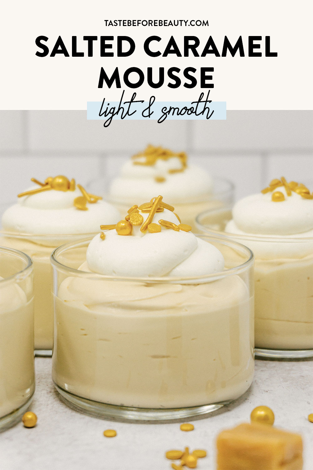 taste before beauty salted caramel mousse cup pinterest pin