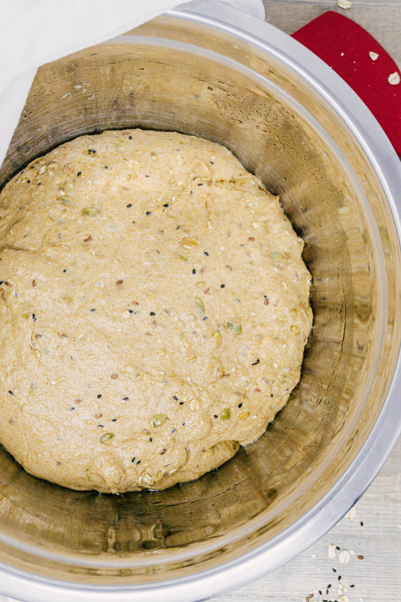 taste before beauty wheat oat seed bread rising dough