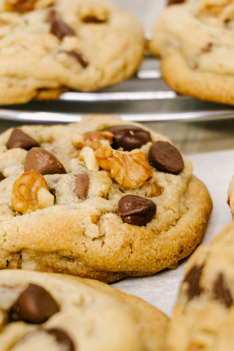 Triple Chocolate Chunk Nut Cookies