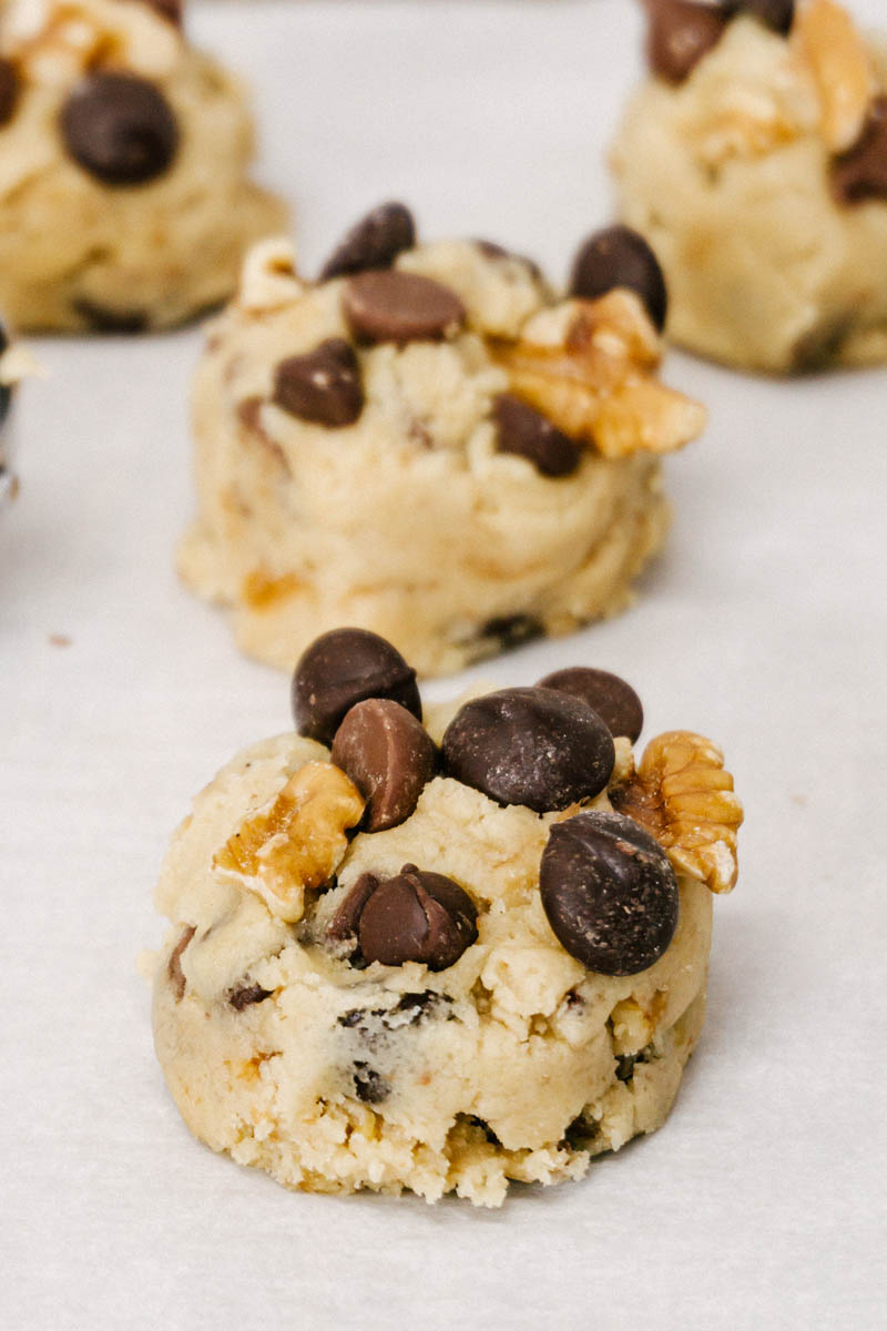 taste before beauty triple chocolate chip walnut cookie dough