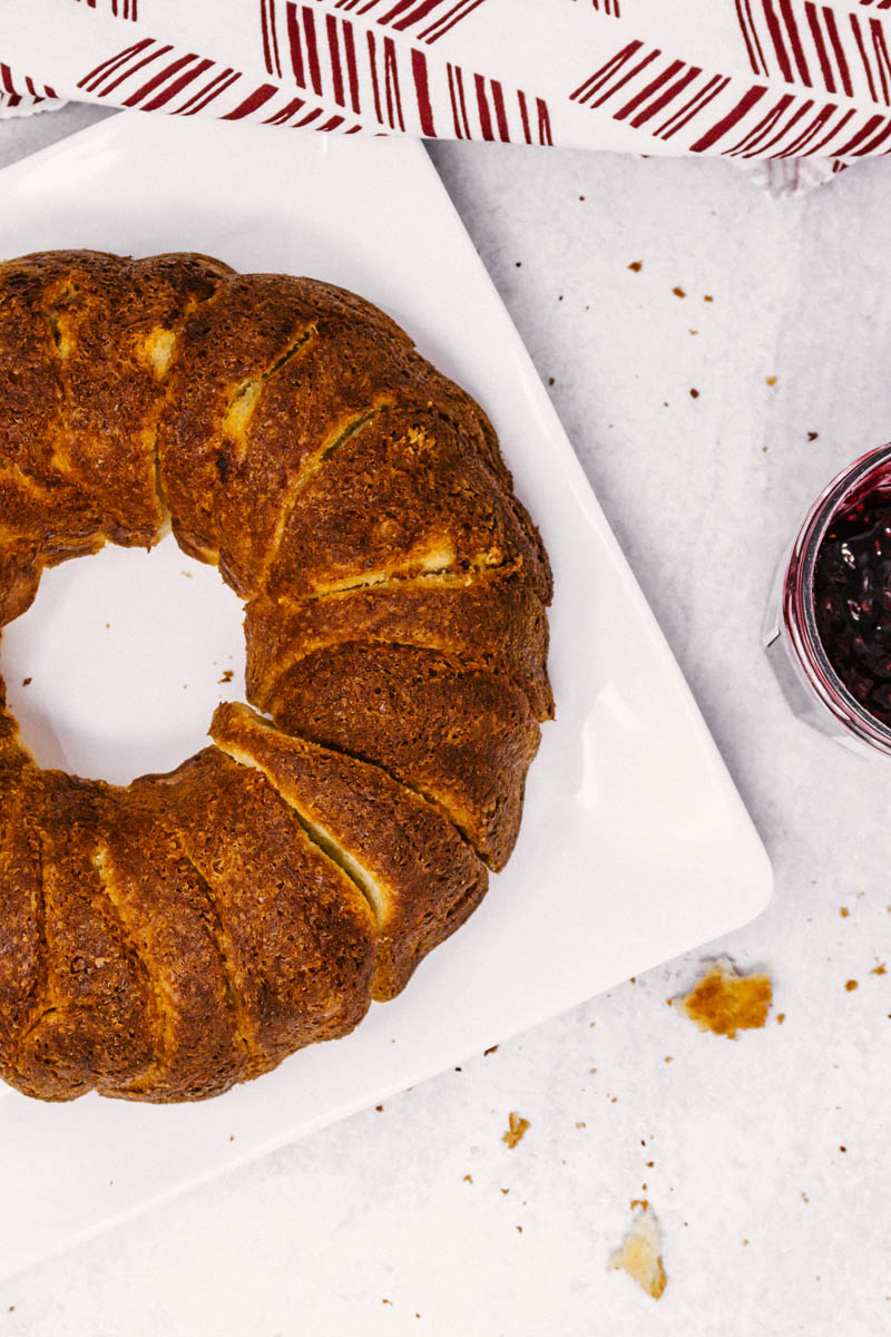 taste before beauty overnight bundt pan potato rolls on plate