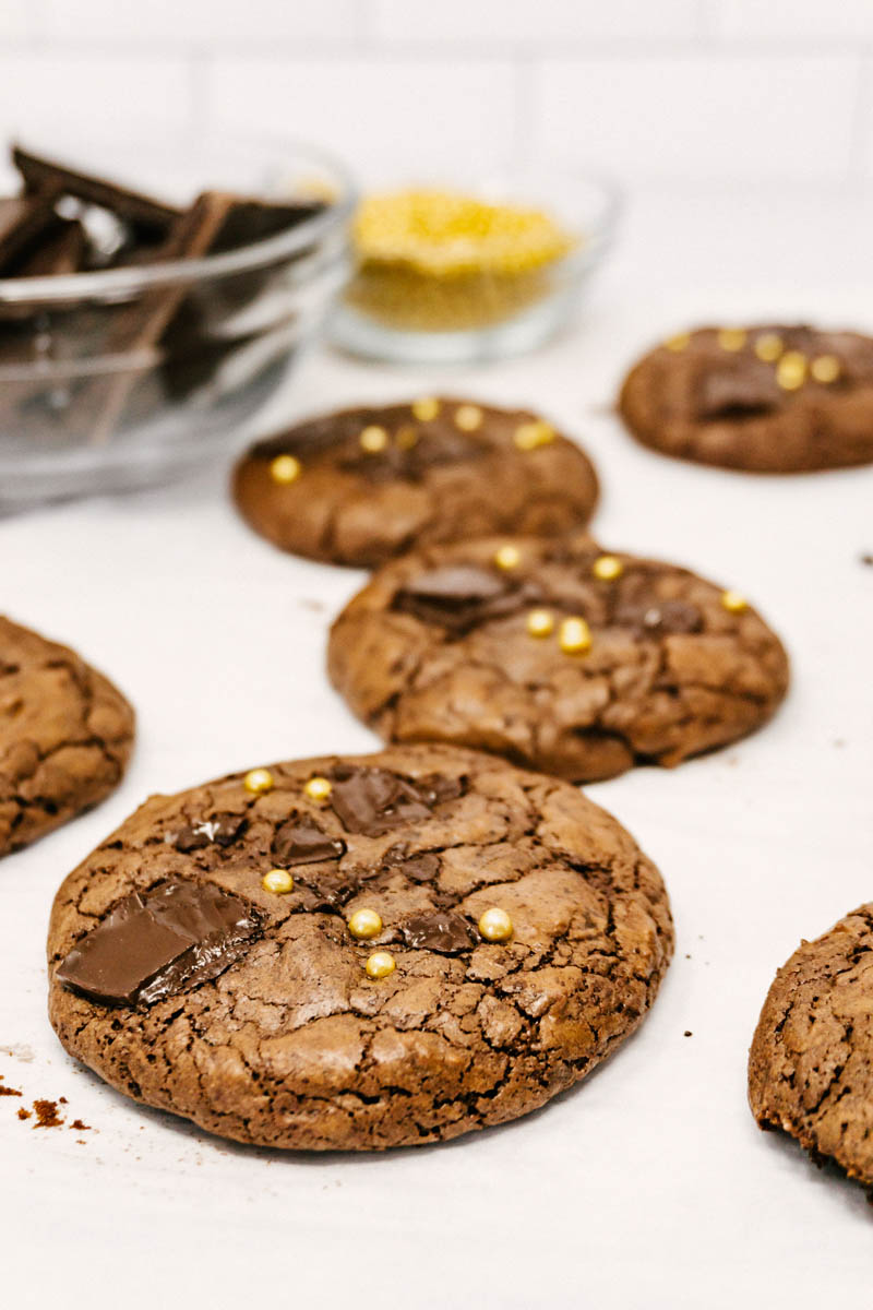 aztec wonder chocolate cayenne cookies on table