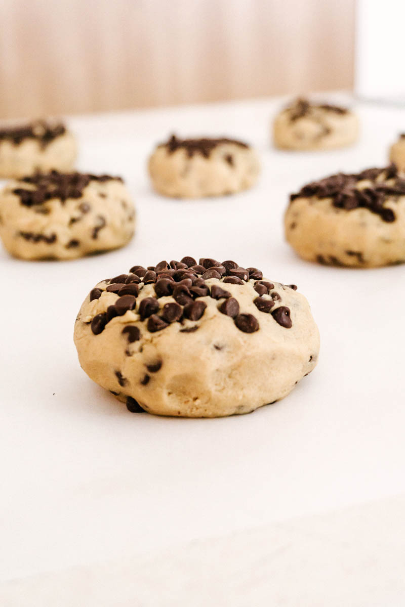 copycat hardee's chocolate chip cookies cookie dough ball