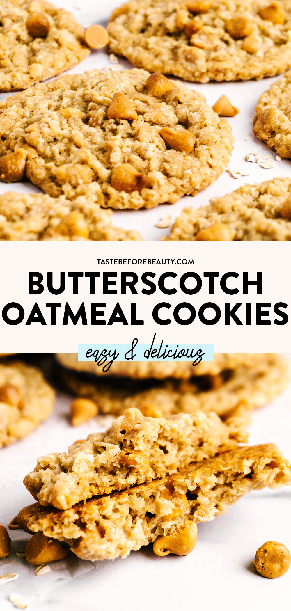butterscotch oatmeal cookies pinterest pin