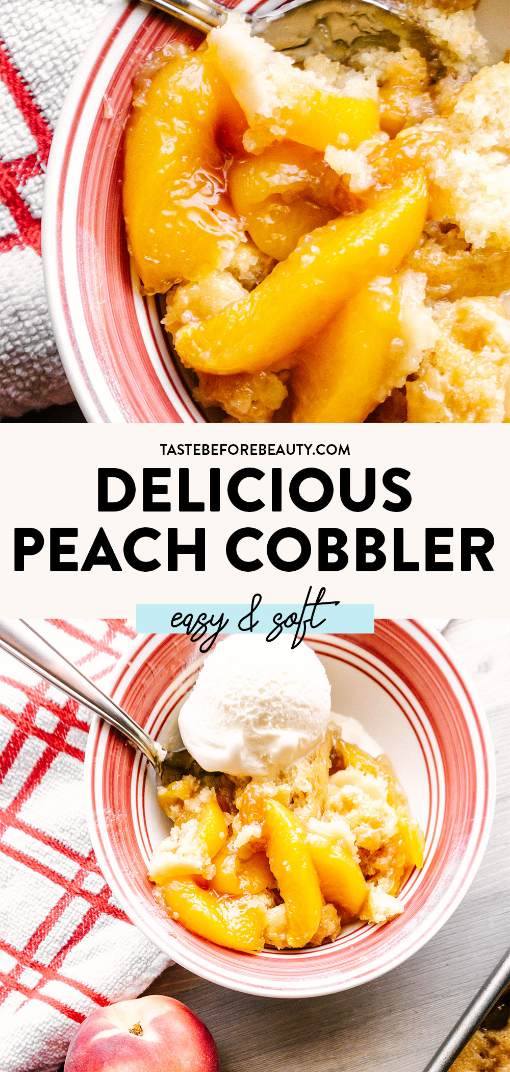 peach cobbler pinterest pin