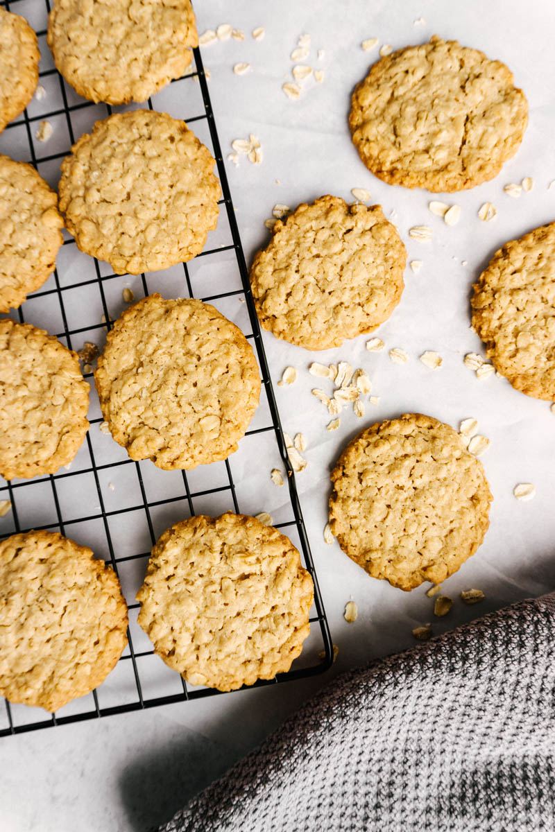 copycat hobnobs oatmeal crumble cookies without chocolate coating