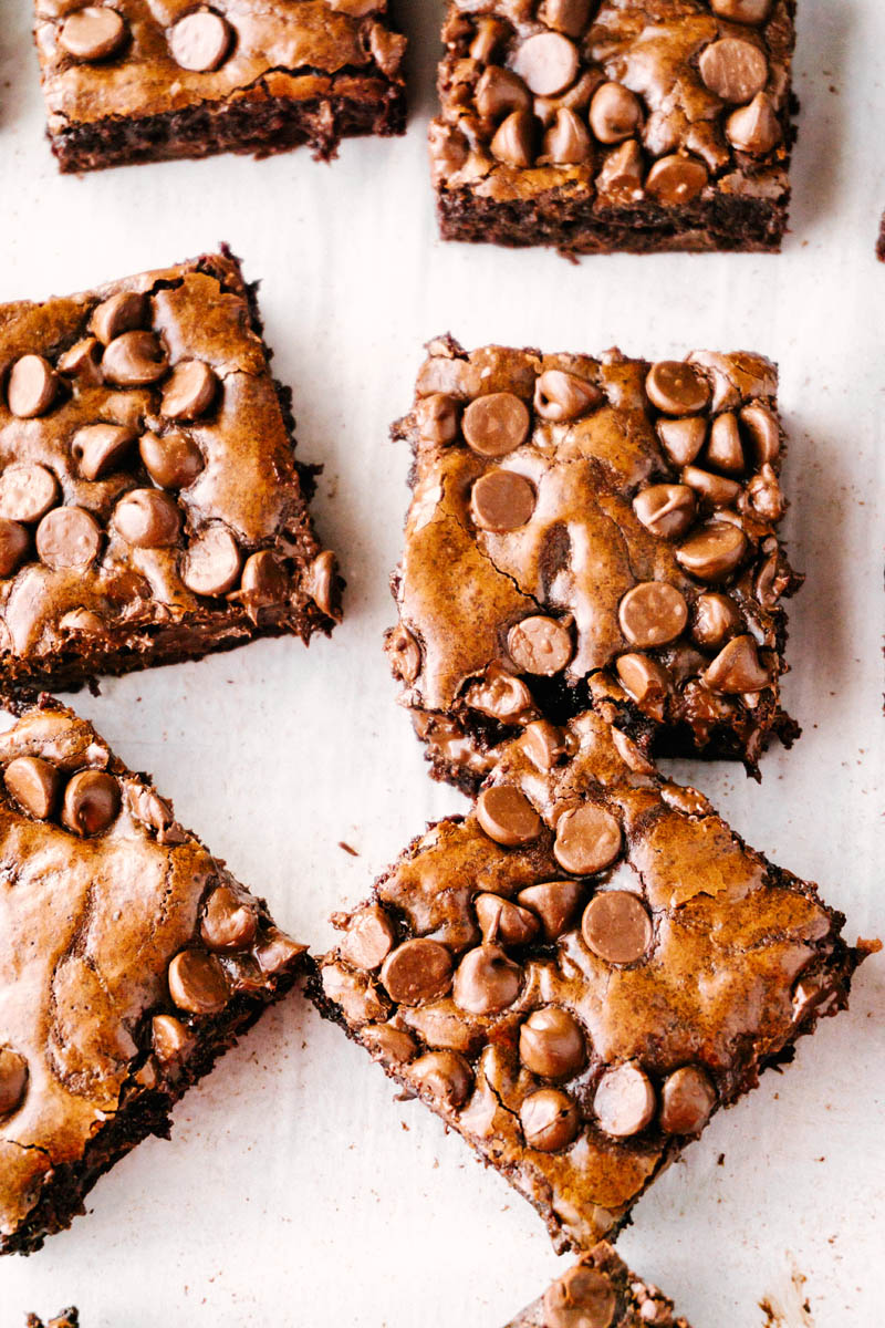 chocolate outstanding brownies on the table piled toogether