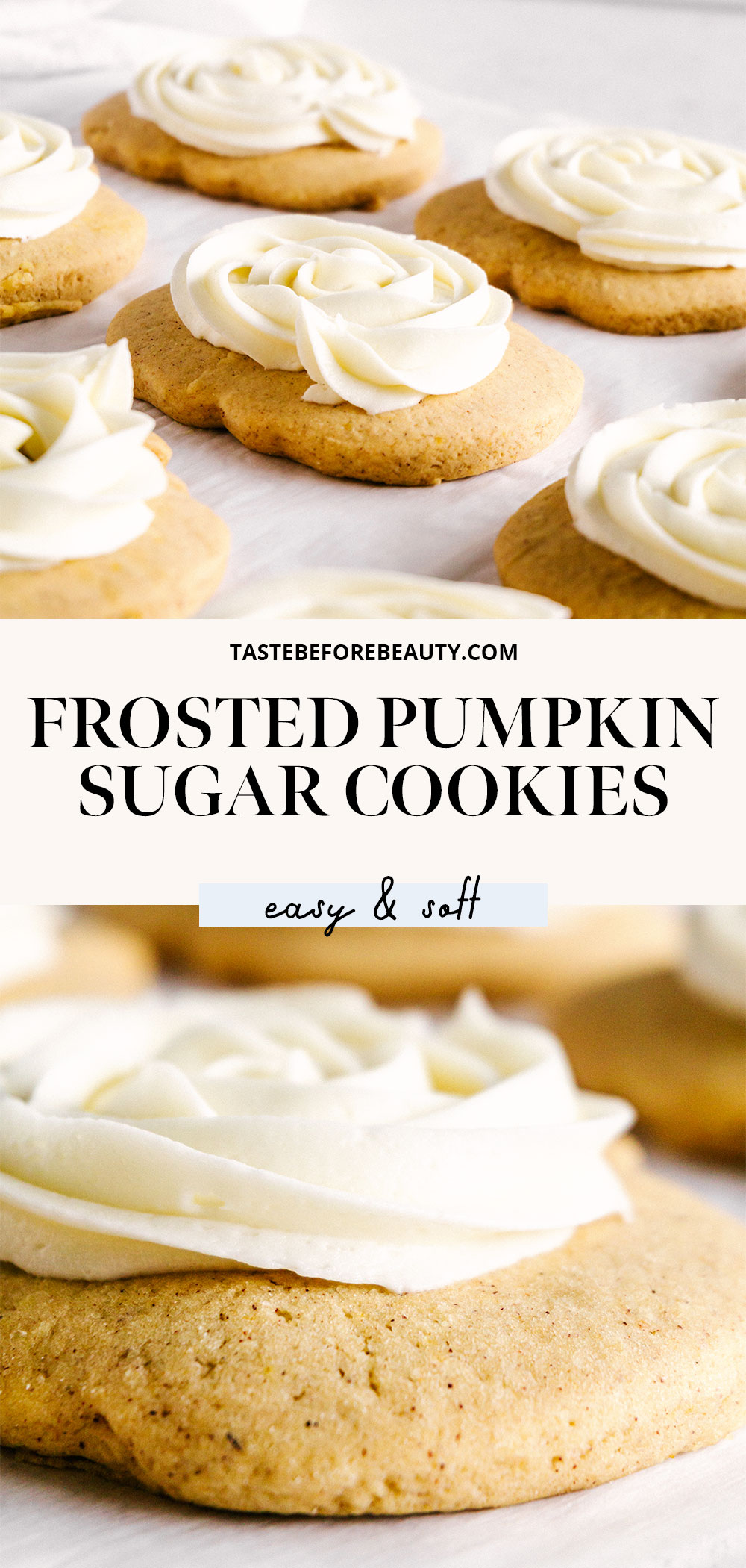 frosted pumpkin sugar cookies