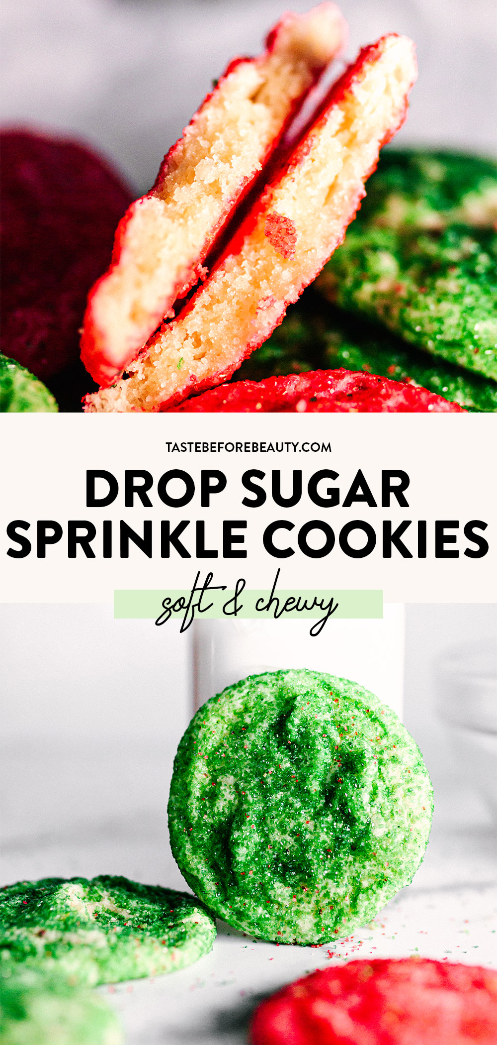 christmas drop sugar sprinkle cookies pinterest pin