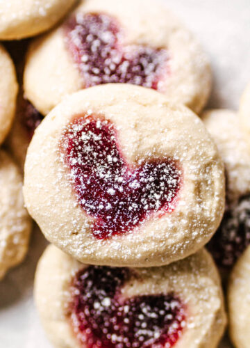 Heart Thumbprint Cookies