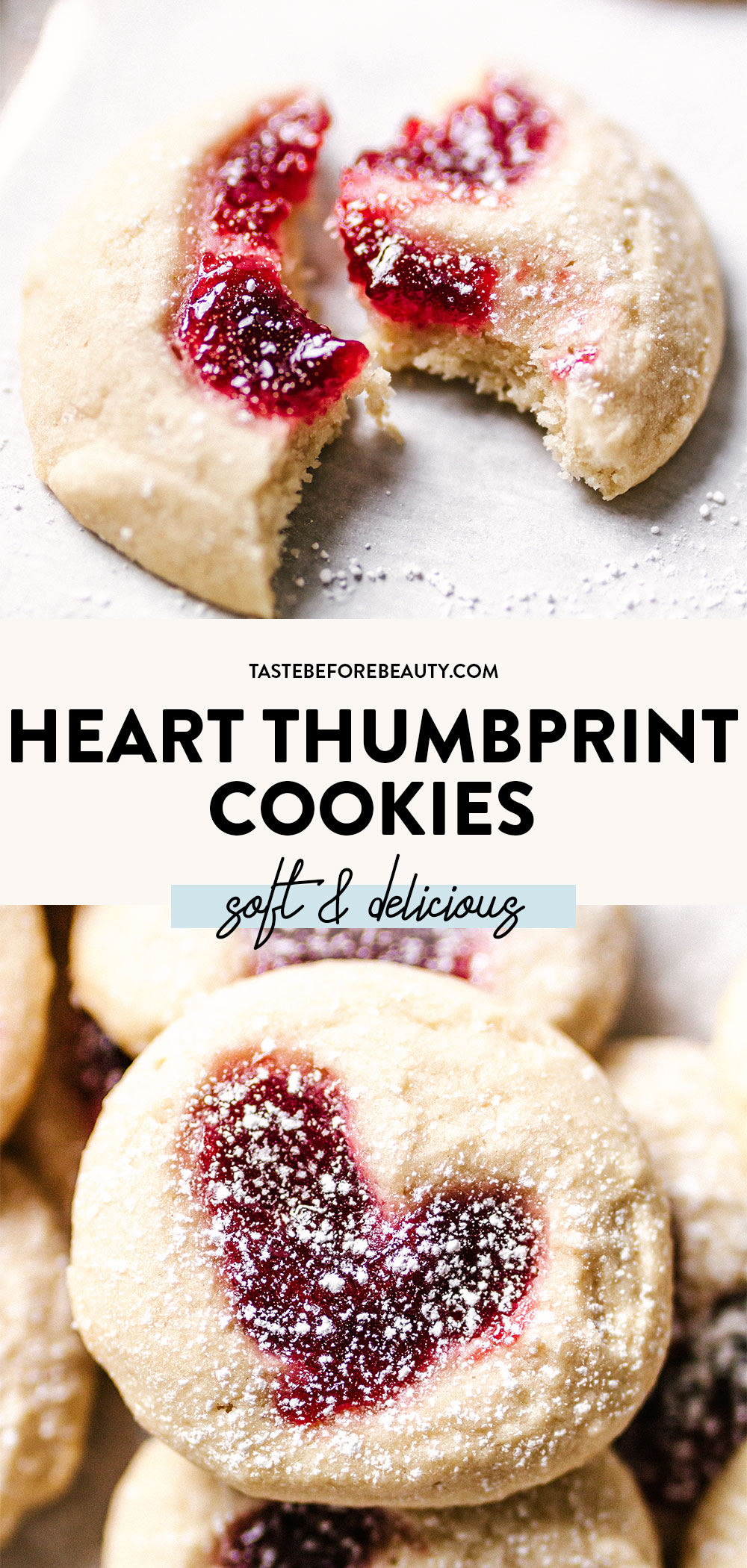 heart thumbprint cookies pinterest pin