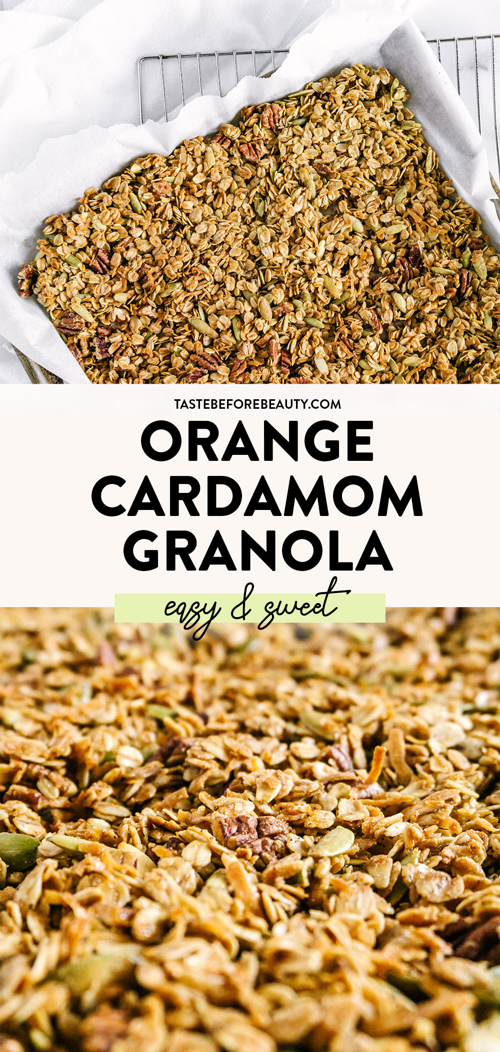 orange cardamom granola pinterest pin