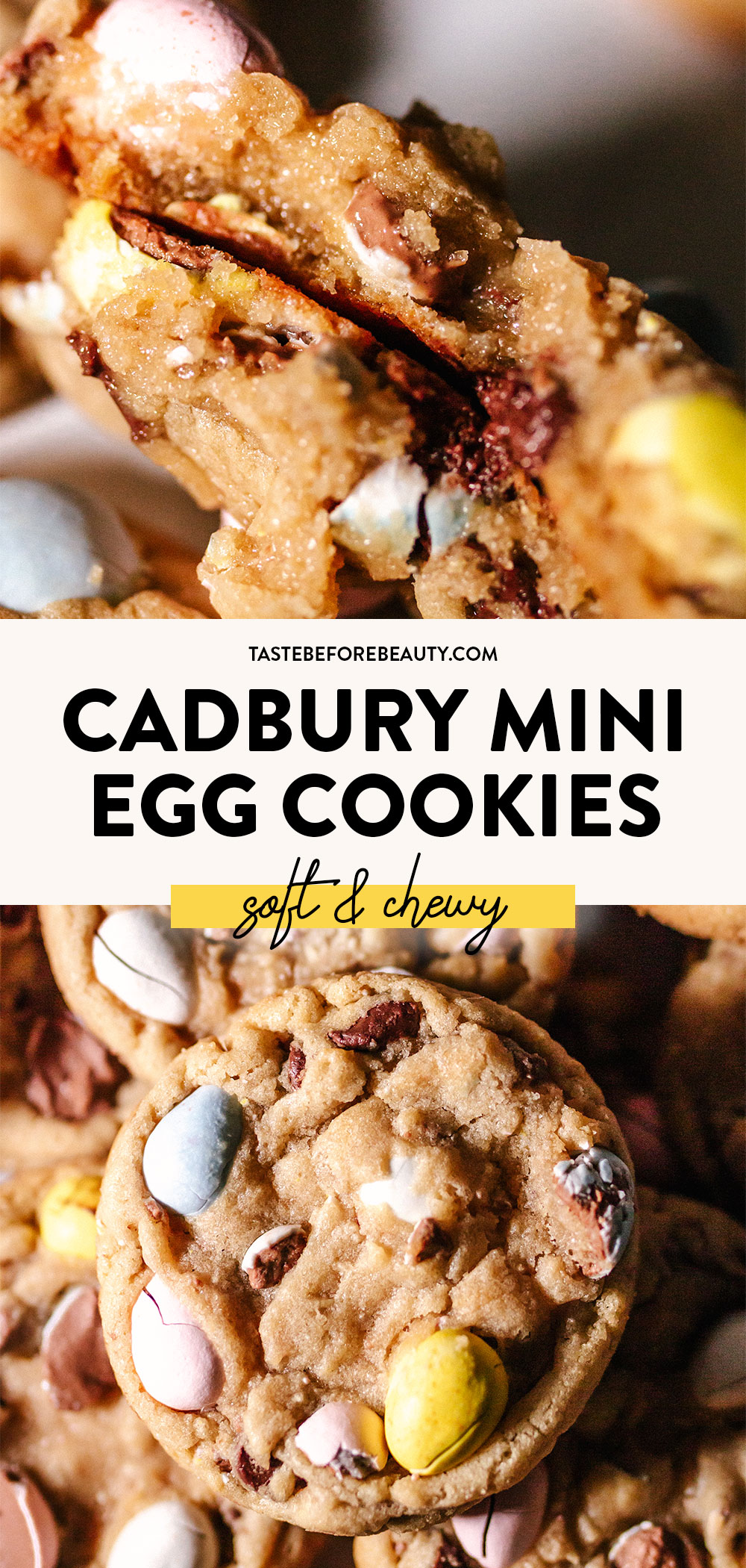 cadbury mini egg cookies pinterest pin