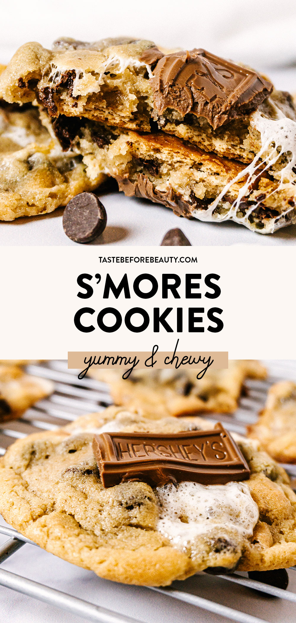 s'mores cookies pinterest pin
